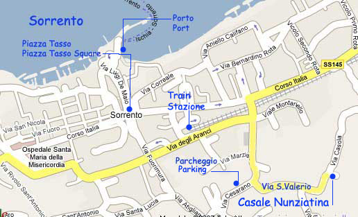 Mappa Di Sorrento